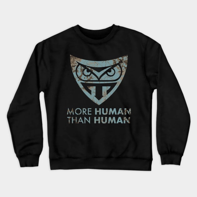 More Human than Human Crewneck Sweatshirt by Randomart